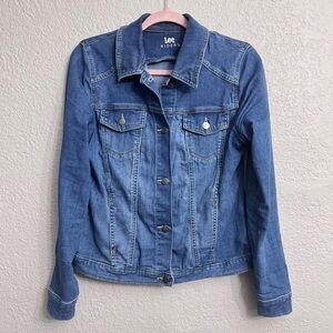 Lee Riders Denim Jacket Women’s Medium M Blue Jean Trucker Classic Style